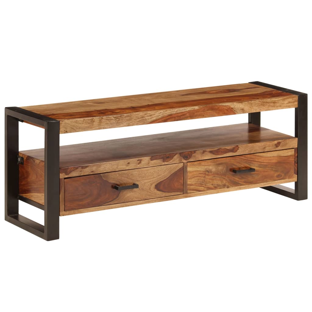 Tv-meubel 120x35x45 cm hout met honingkleurige afwerking