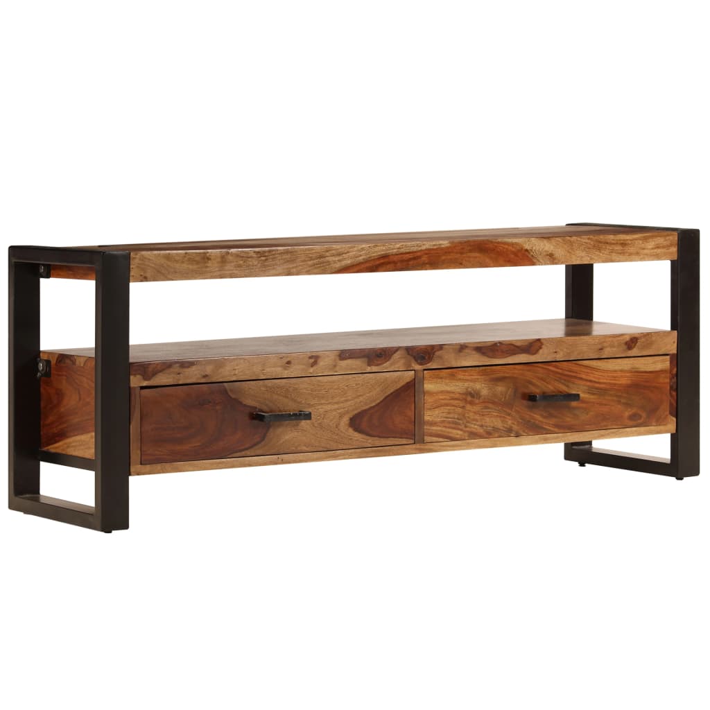 Tv-meubel 120x35x45 cm hout met honingkleurige afwerking