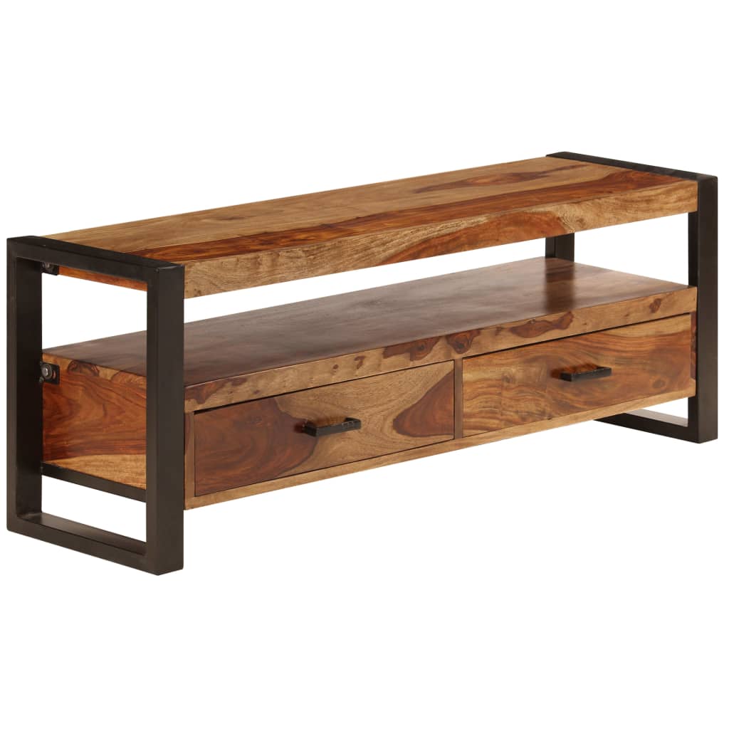 Tv-meubel 120x35x45 cm hout met honingkleurige afwerking