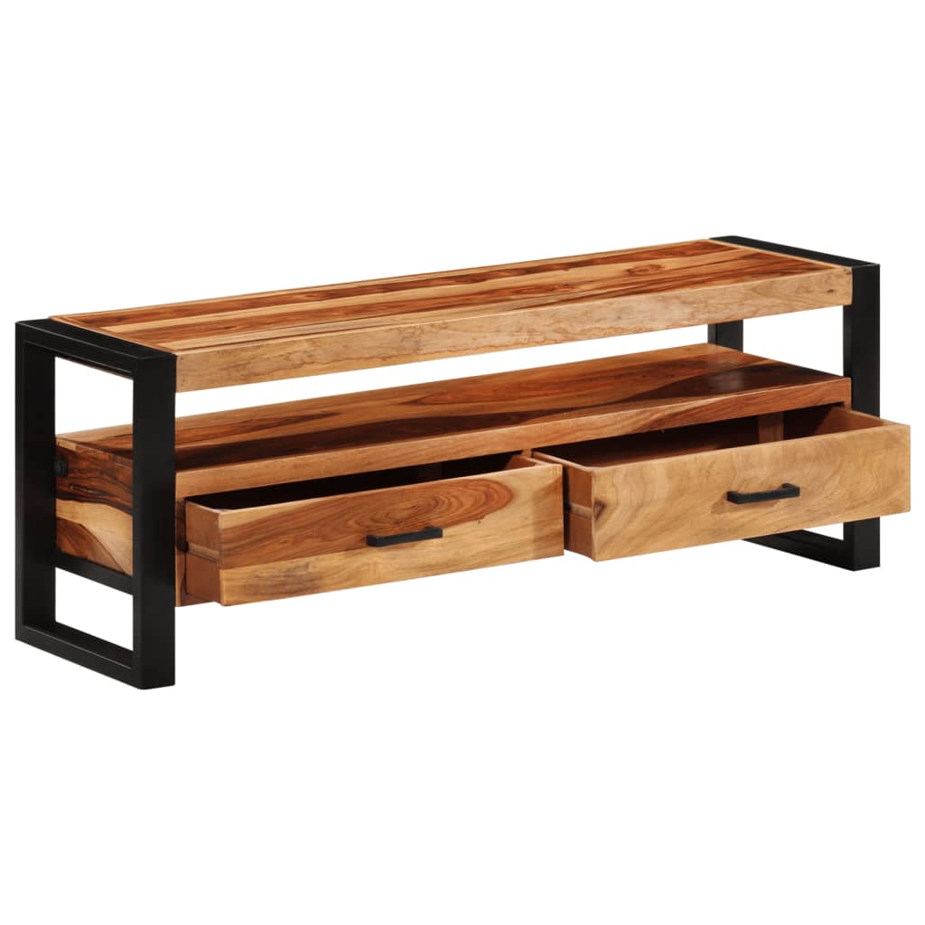 Tv-meubel 120x35x45 cm hout met honingkleurige afwerking