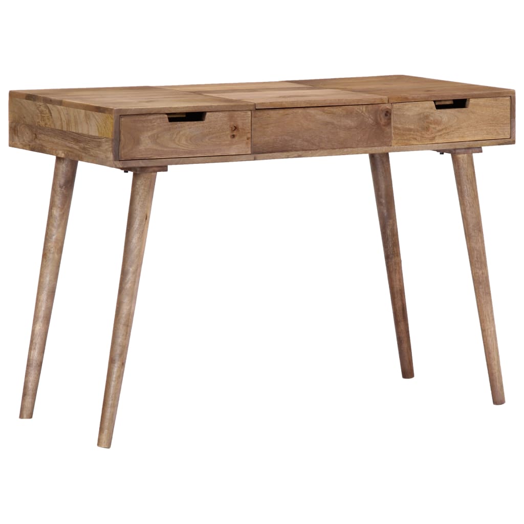 Kaptafel met spiegel 112x45x76 cm massief gerecycled hout