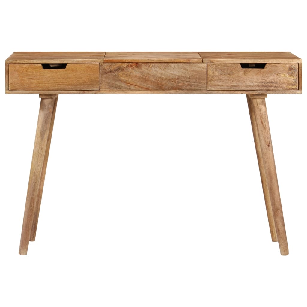 Kaptafel met spiegel 112x45x76 cm massief gerecycled hout