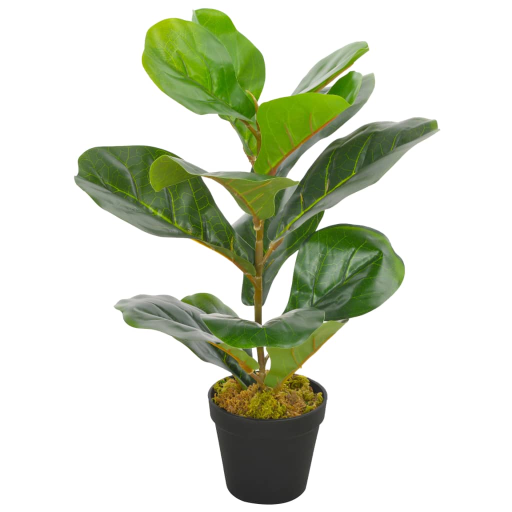 Kunstplant met pot vioolbladplant 90 cm groen