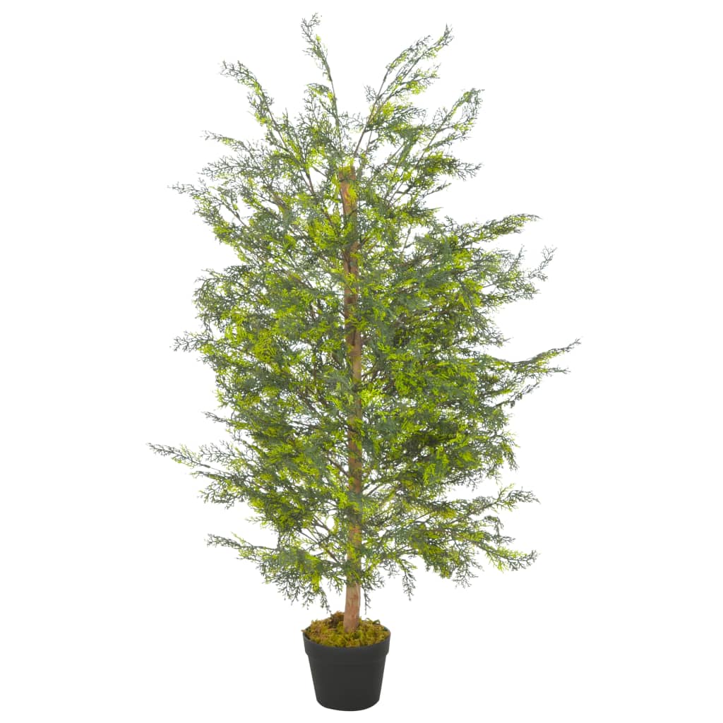 Kunstplant met pot cipresboom 150 cm groen