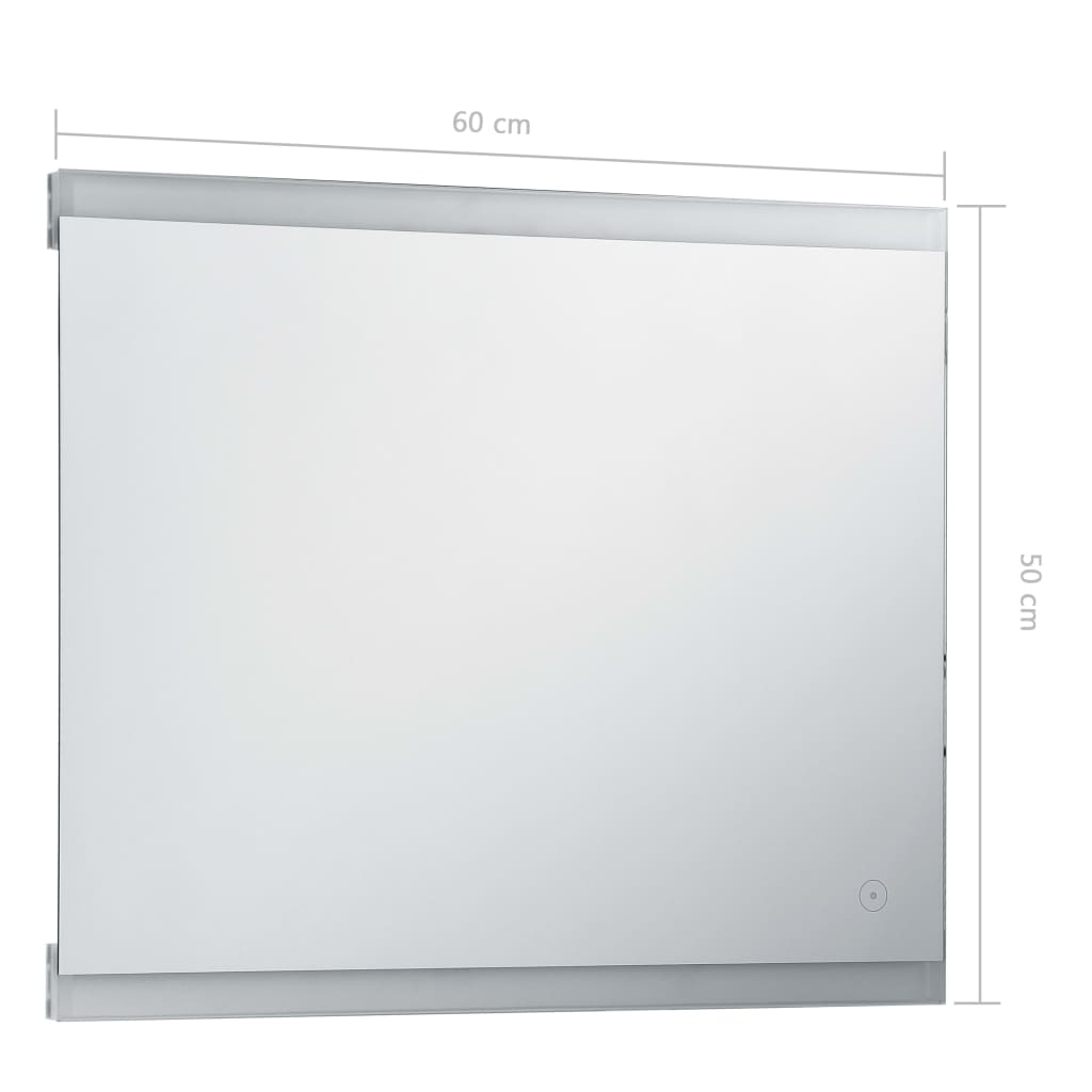 Badkamerspiegel LED met aanraaksensor 100x60 cm