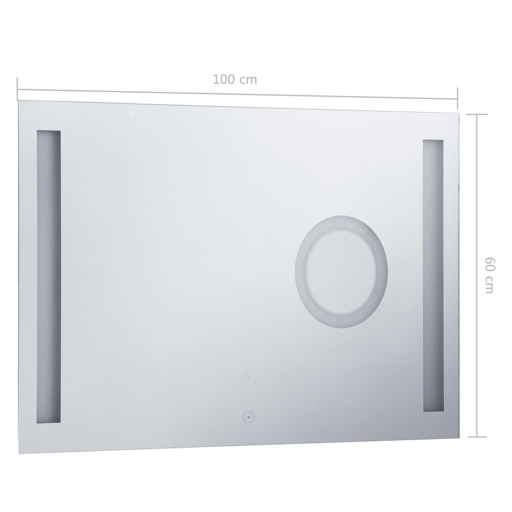 Badkamerspiegel LED met aanraaksensor 80x60 cm