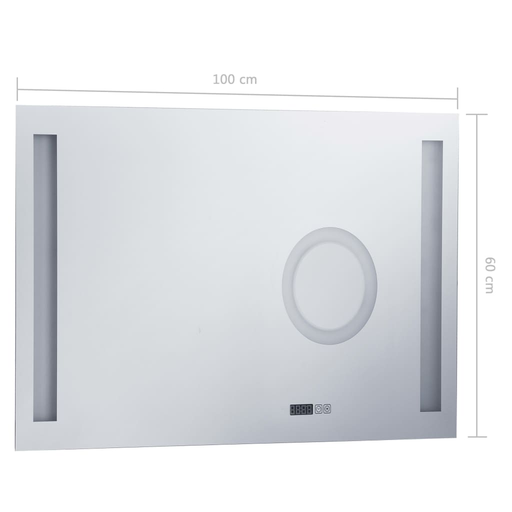 Badkamerspiegel LED met aanraaksensor 100x60 cm