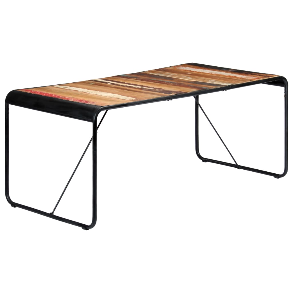 Eettafel 118x60x76 cm massief gerecycled hout