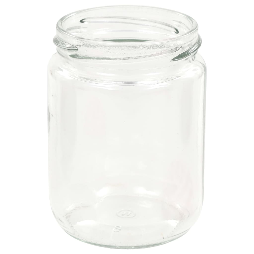 Jampotten met rode deksels 48 st 230 ml glas