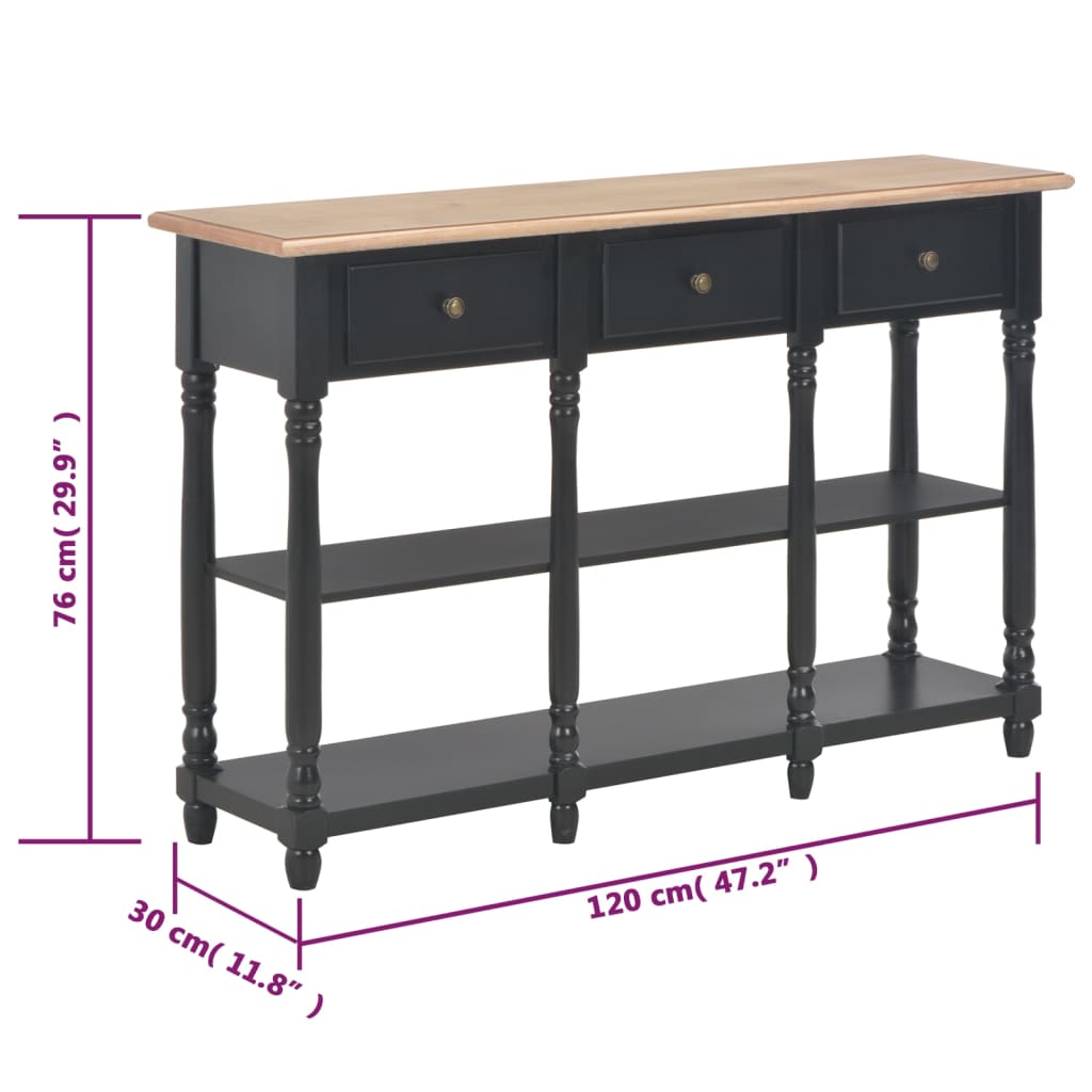 Wandtafel 120x30x76 cm MDF