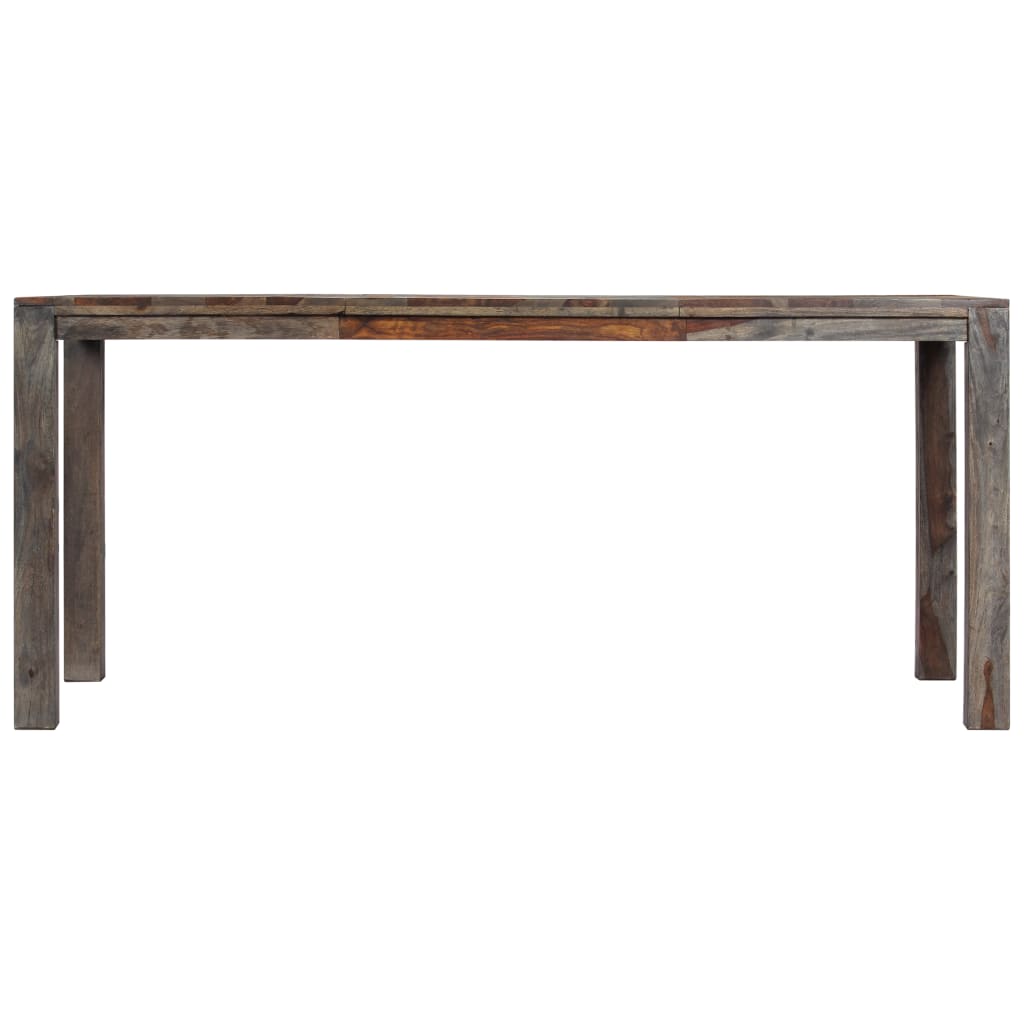 Eettafel 180x90x76 cm massief sheeshamhout grijs