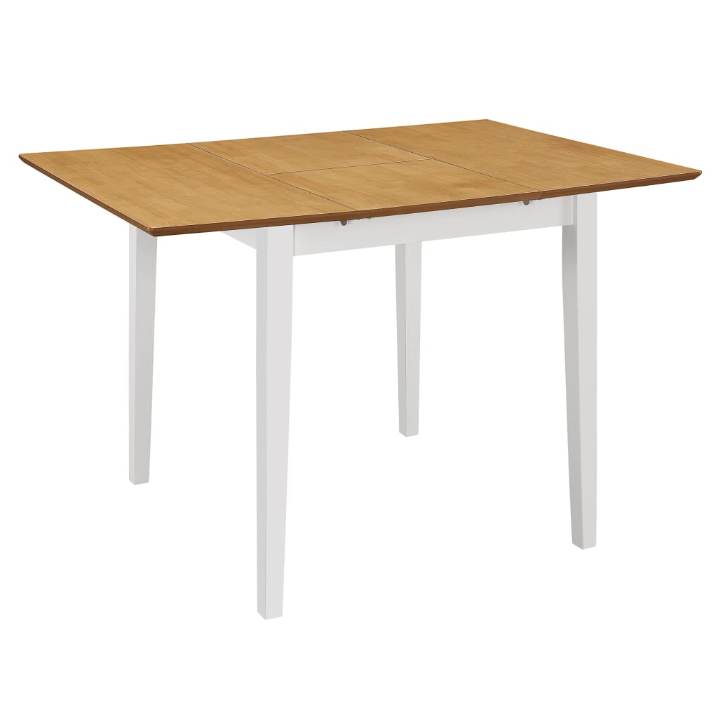 Eettafel verlengbaar (80-120)x80x74 cm MDF