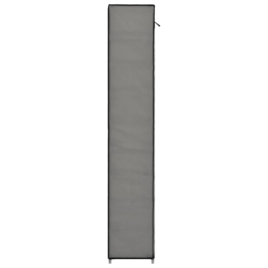 Schoenenkast met hoes 57x29x162 cm stof