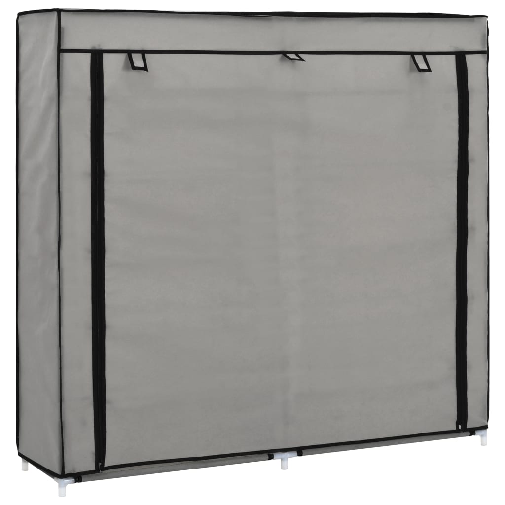 Schoenenkast met hoes 115x28x110 cm stof