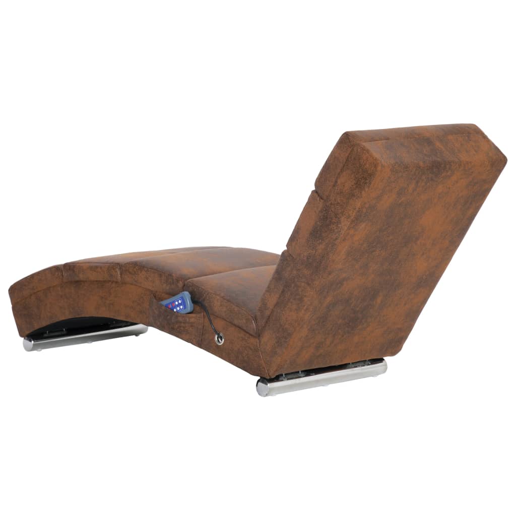 Massage chaise longue kunstsuède