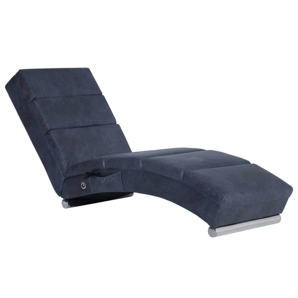 Massage chaise longue kunstsuède