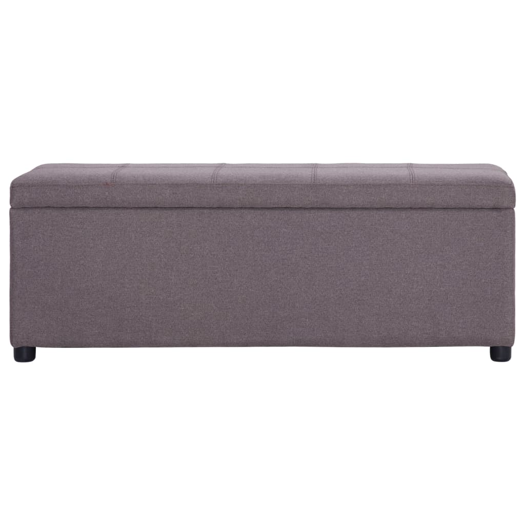 Bankje met opbergvak 116 cm polyester