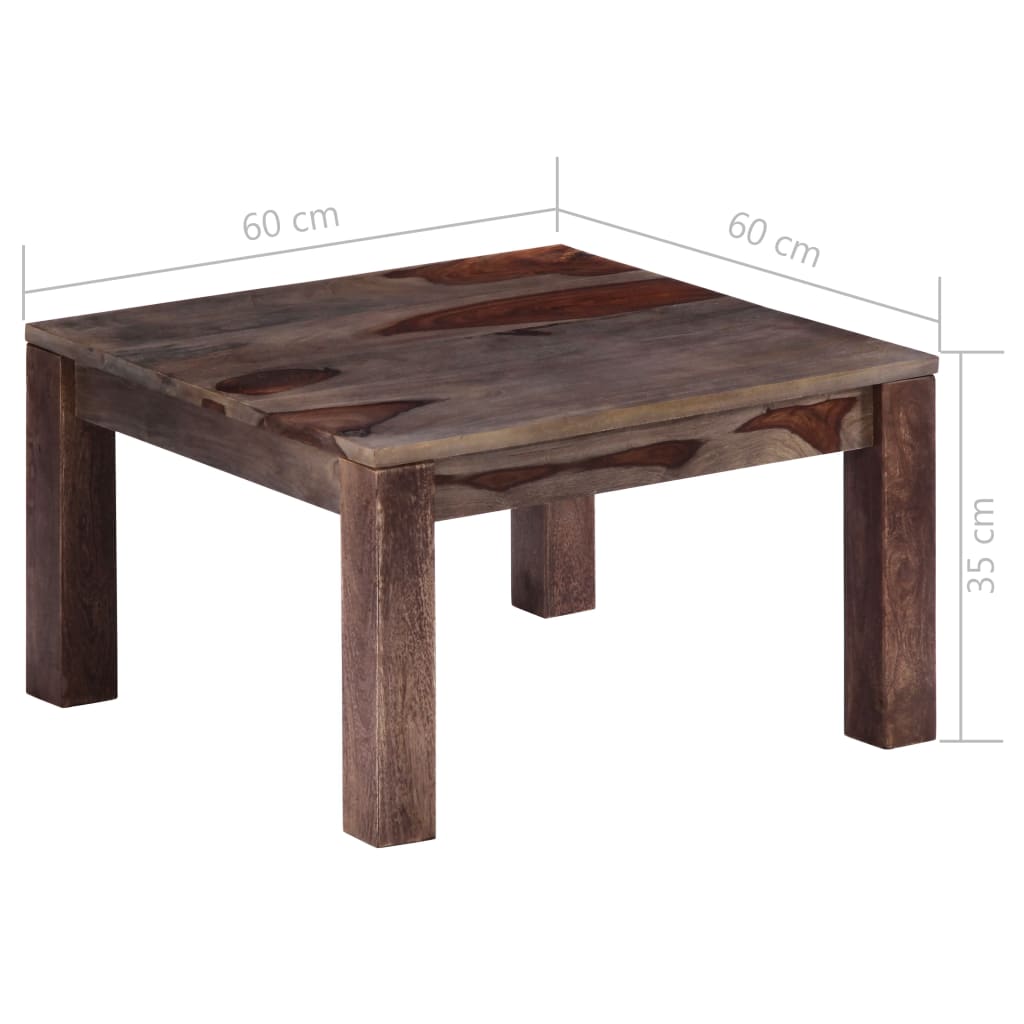 Salontafel 110x50x35 cm massief sheeshamhout grijs