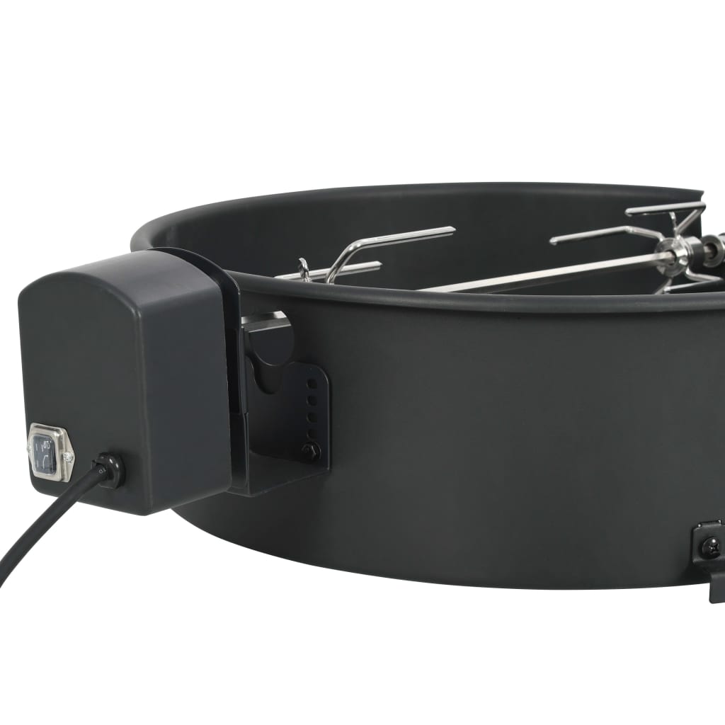 BBQ rotisserie ring 47 cm zwart