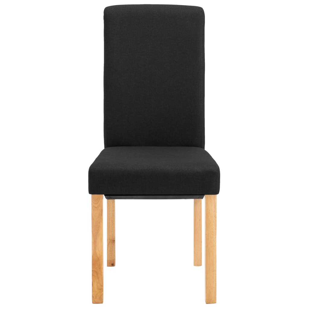 Eetkamerstoelen 2 st stof bruin