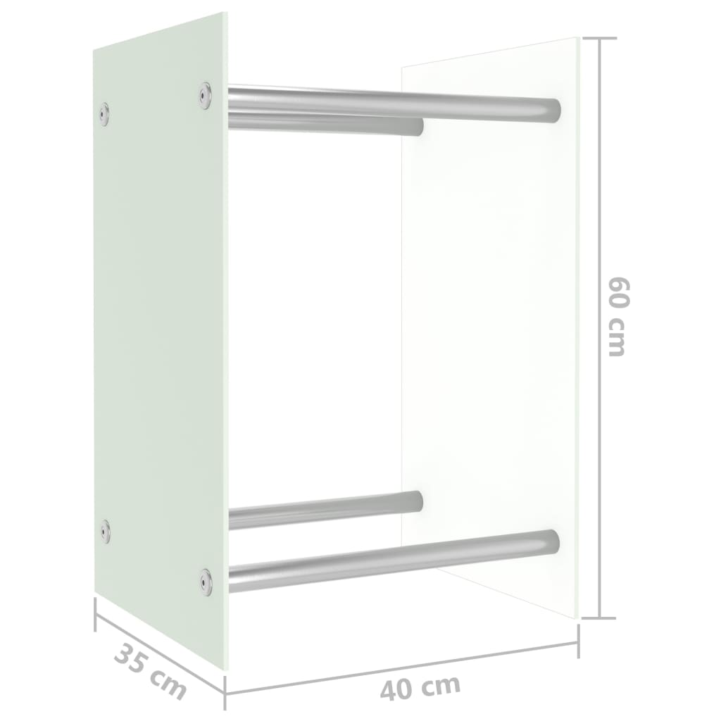 Haardhoutrek 40x35x60 cm glas zwart