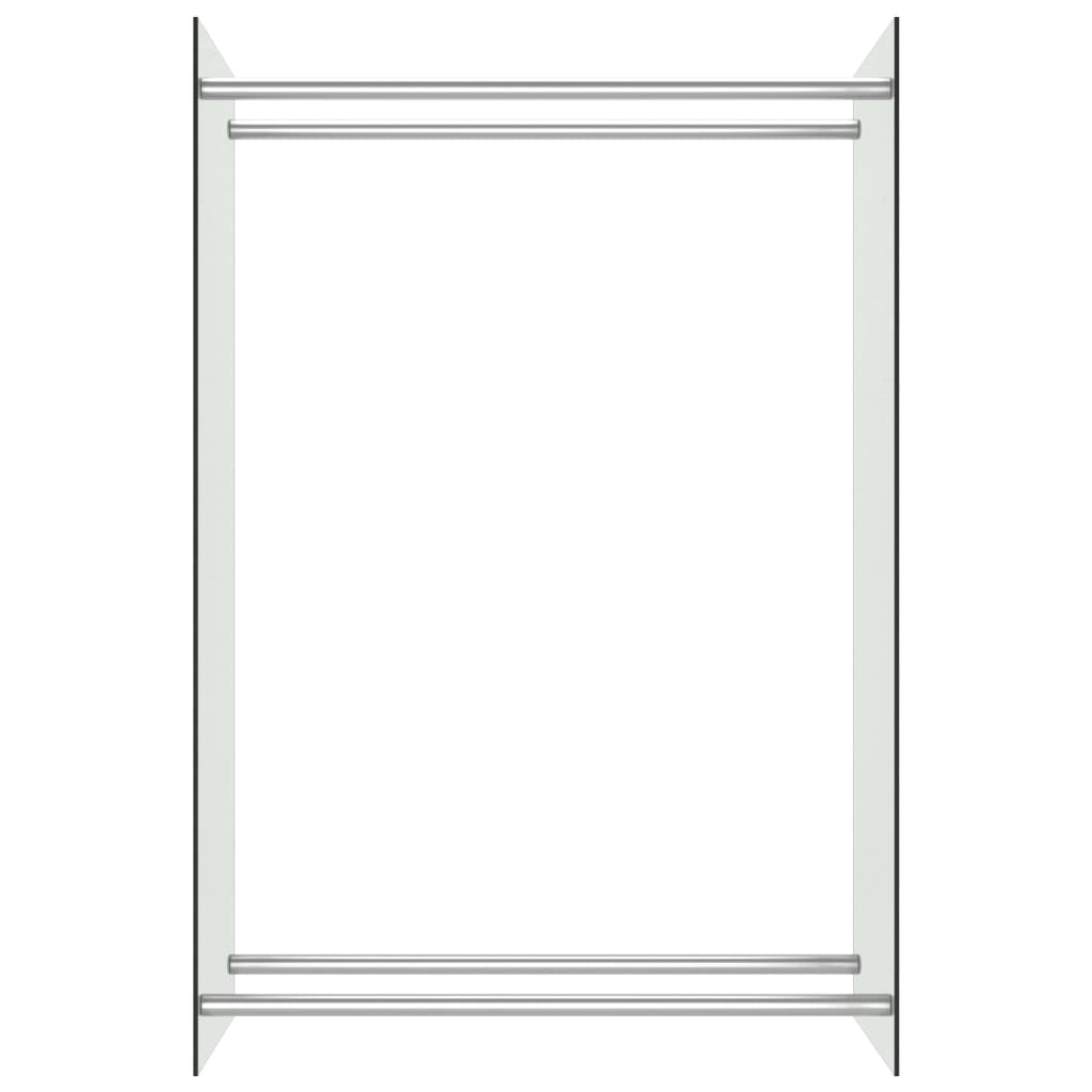 Haardhoutrek 40x35x60 cm glas zwart