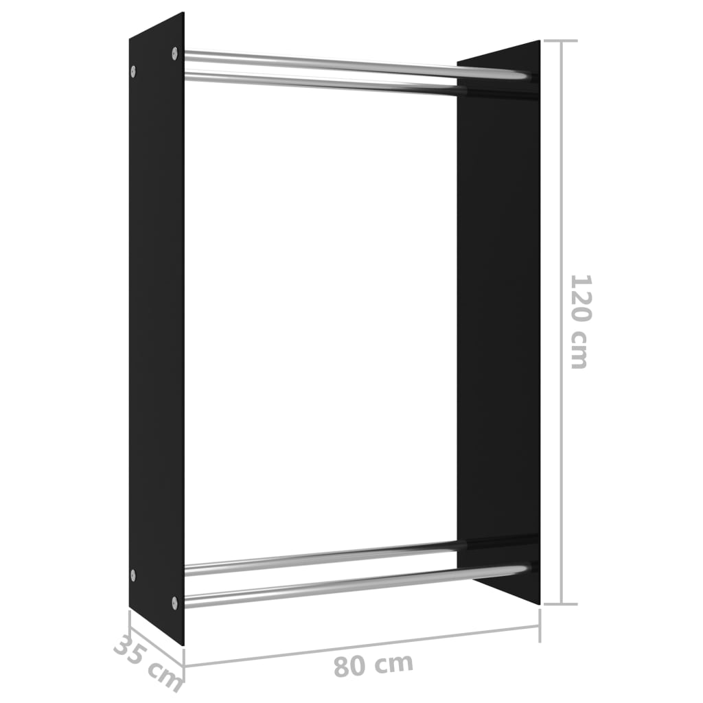 Haardhoutrek 40x35x60 cm glas