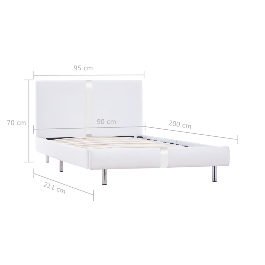 Bedframe kunstleer 120x200 cm