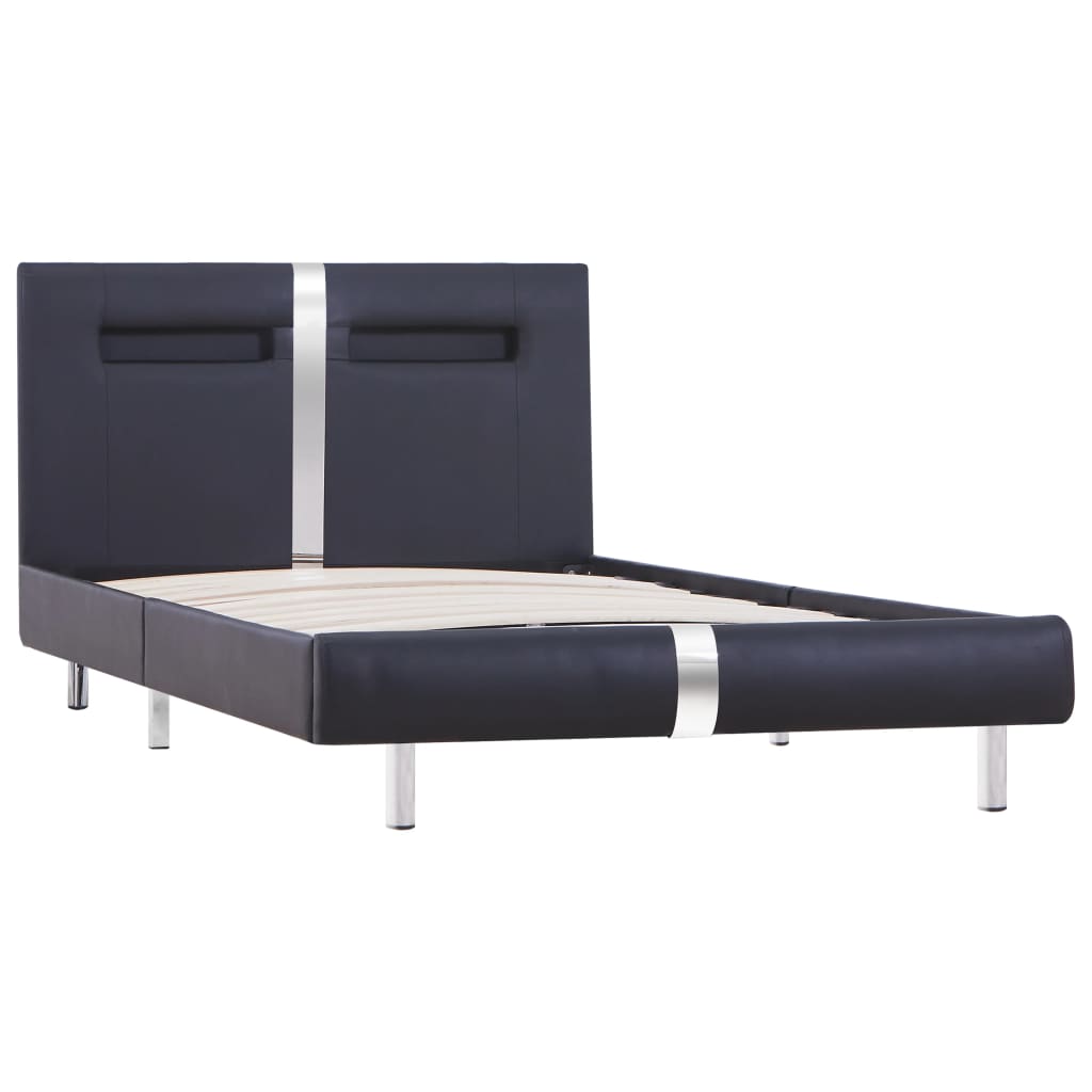 Bedframe met LED kunstleer 140x200 cm