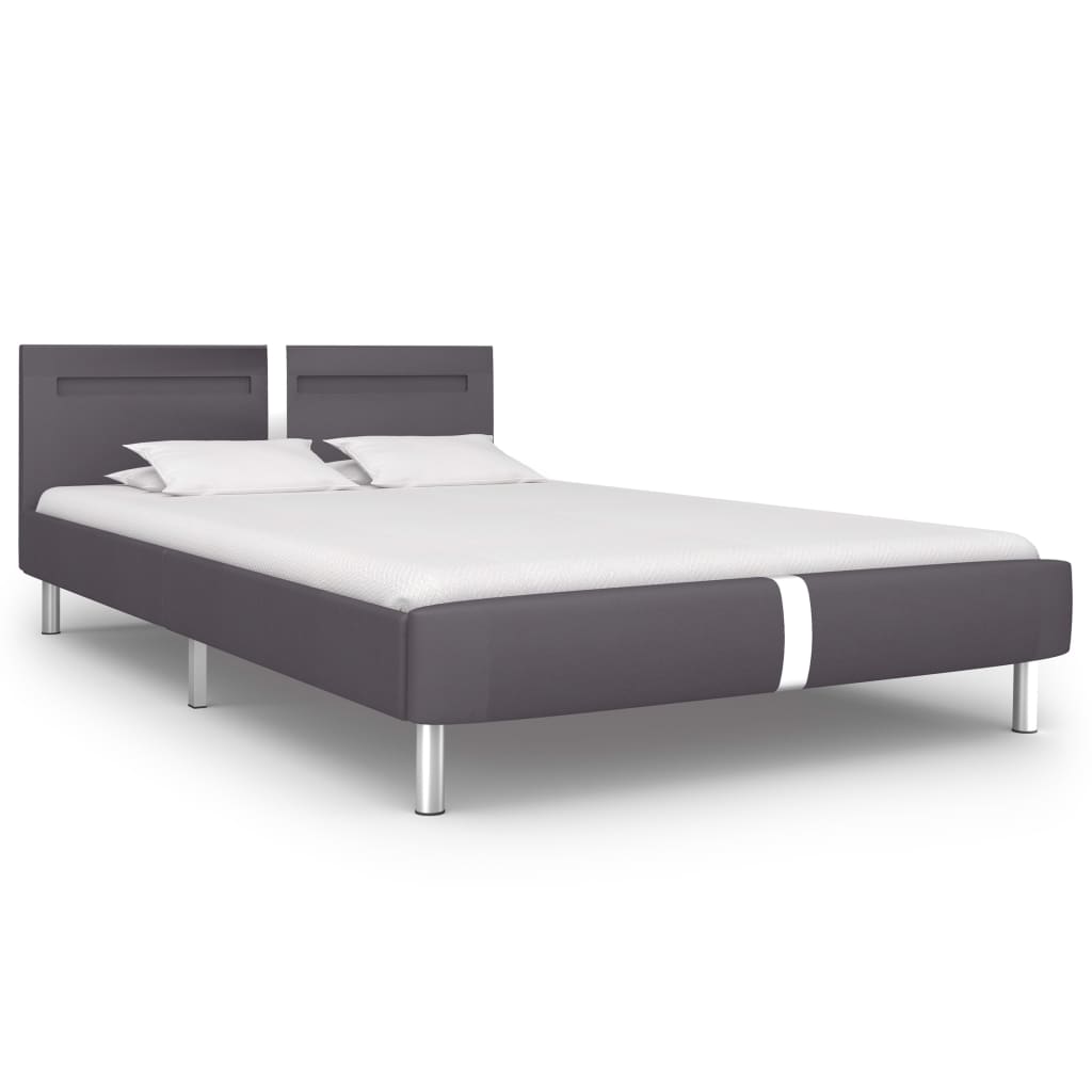 Bedframe met LED kunstleer 140x200 cm