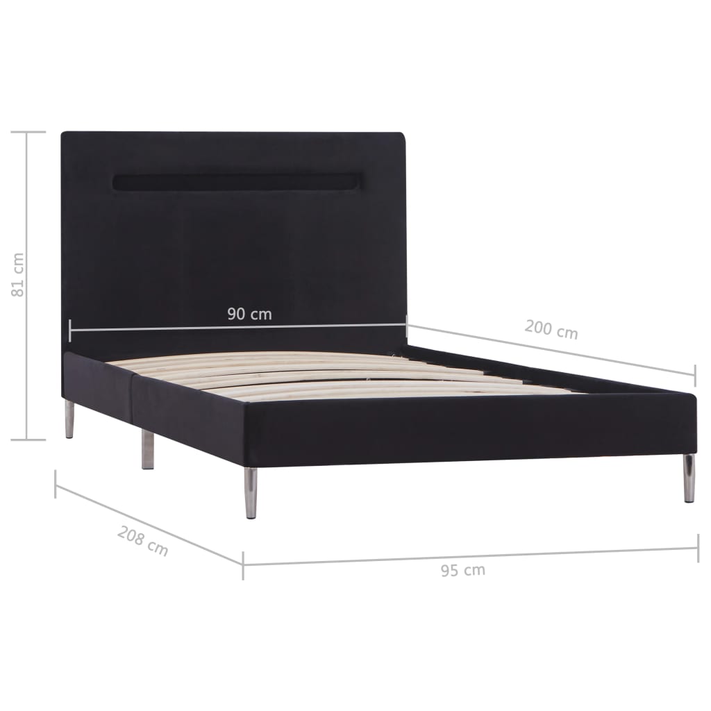 Bedframe met LED stof 180x200 cm