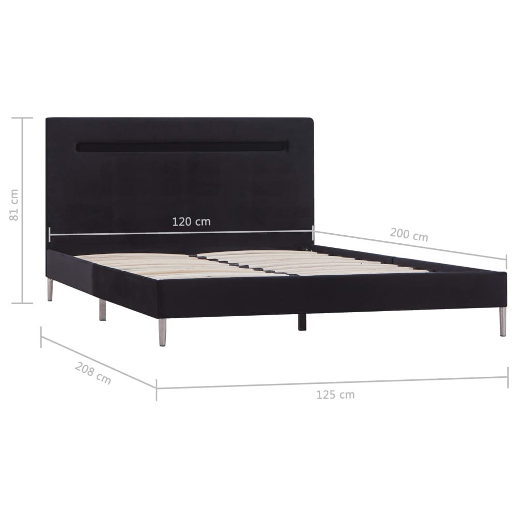 Bedframe met LED stof 180x200 cm