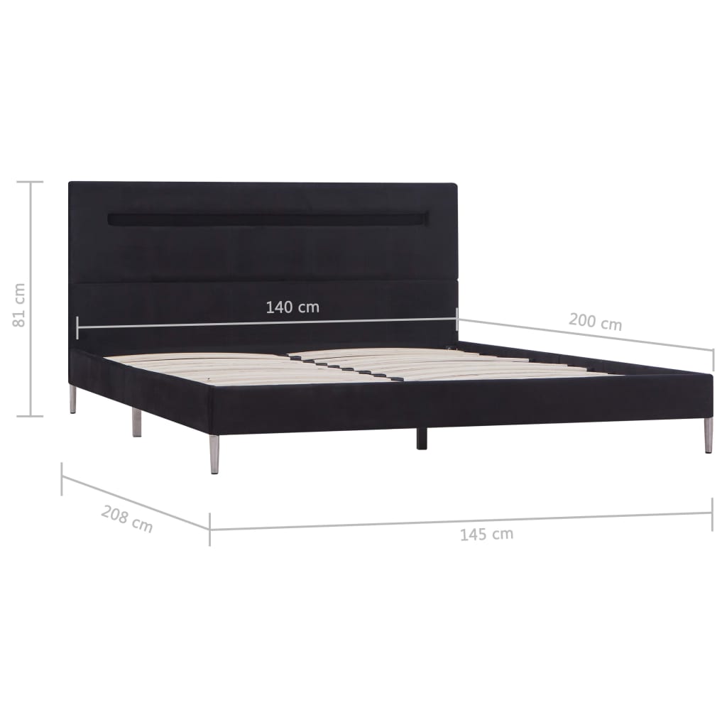 Bedframe met LED stof 180x200 cm