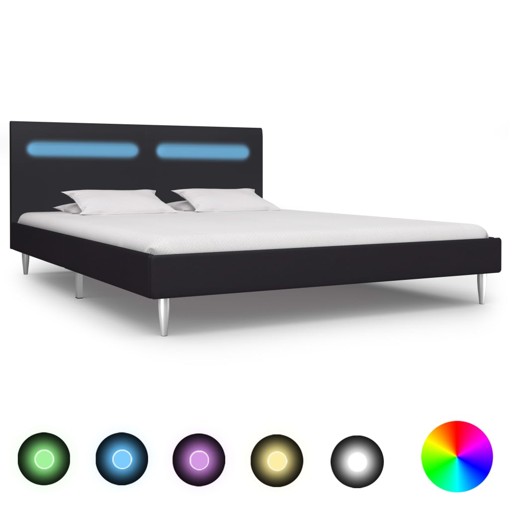 Bedframe met LED stof 180x200 cm