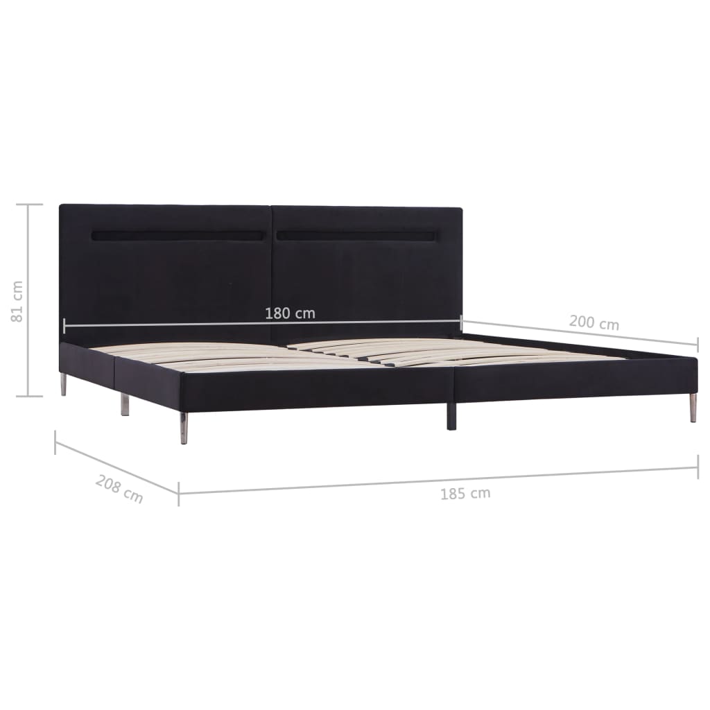 Bedframe met LED stof 180x200 cm