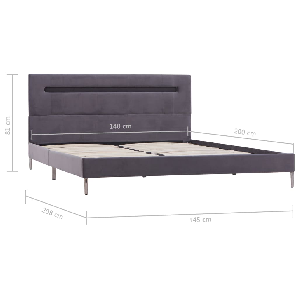 Bedframe met LED stof 180x200 cm