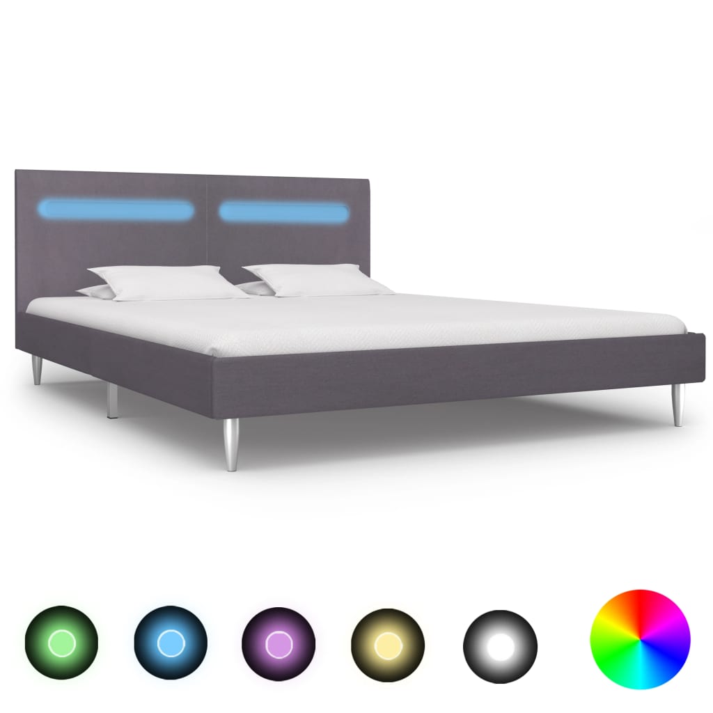 Bedframe met LED stof 180x200 cm