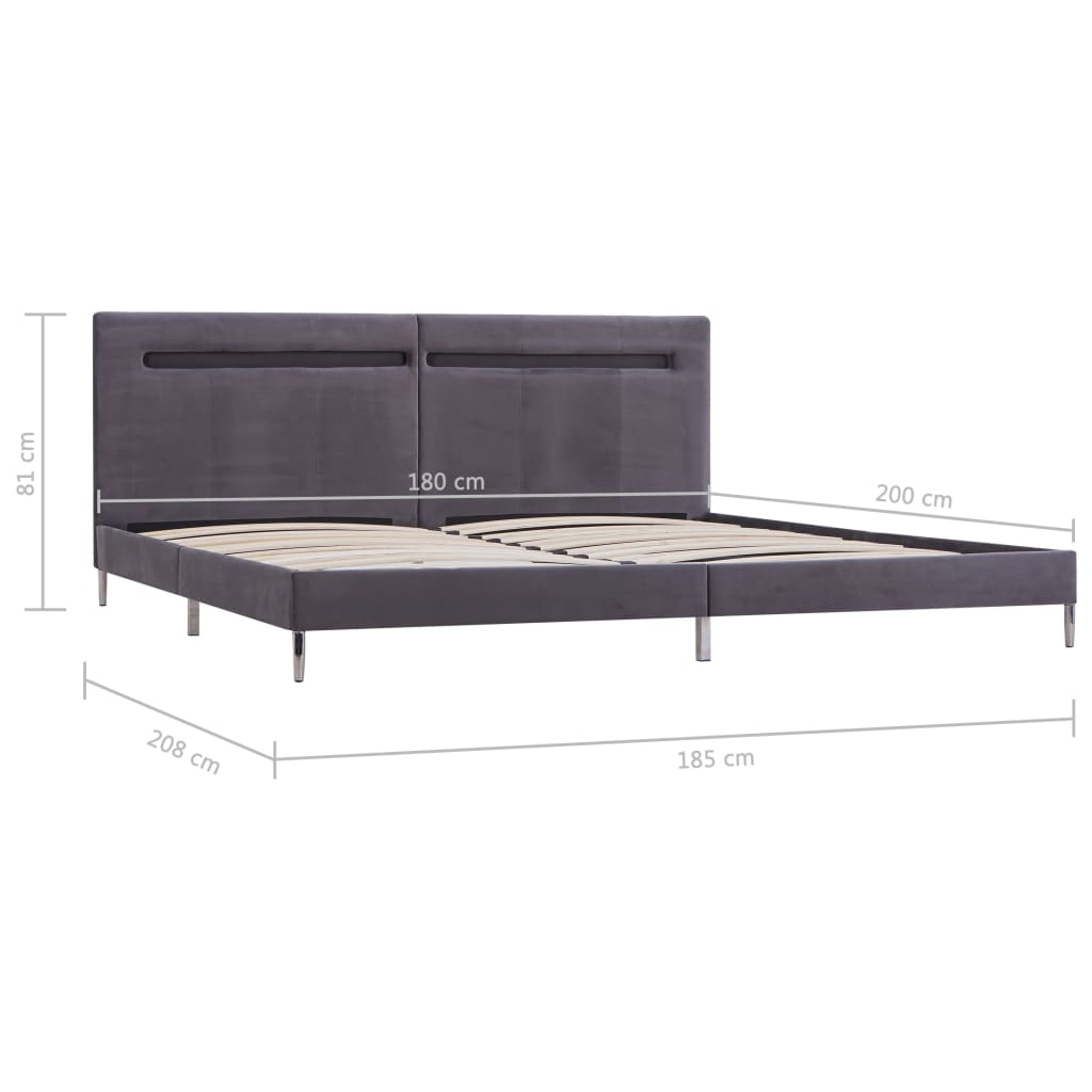 Bedframe met LED stof 180x200 cm