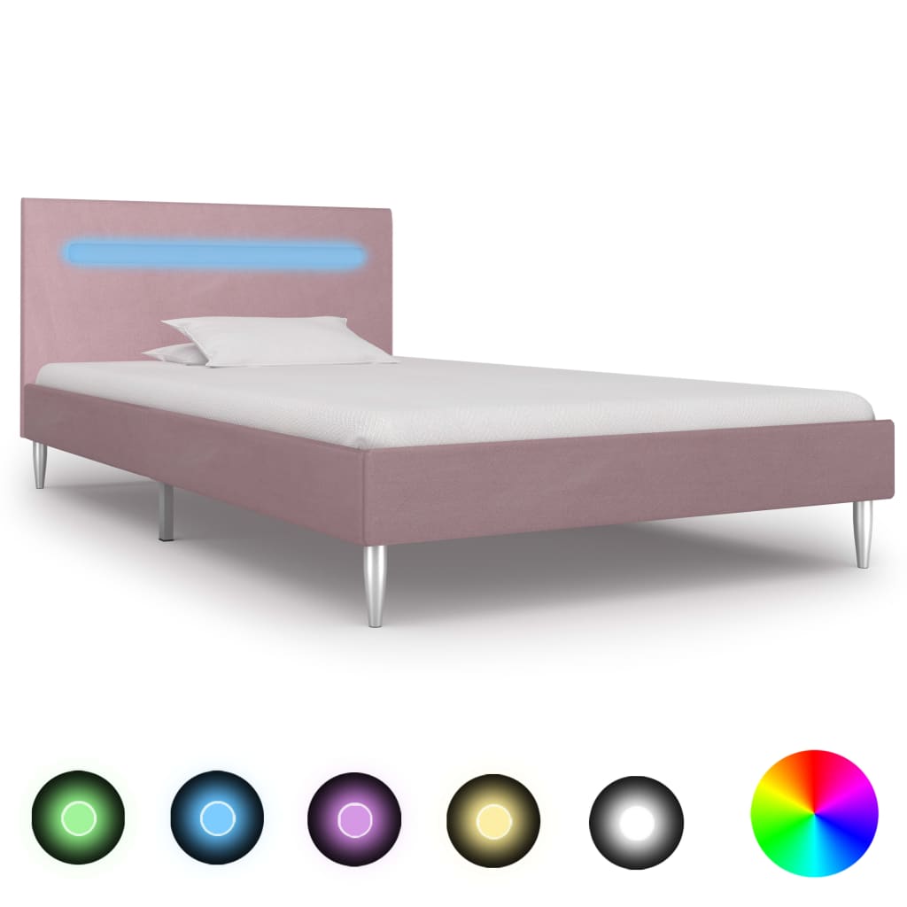 Bedframe met LED stof 180x200 cm