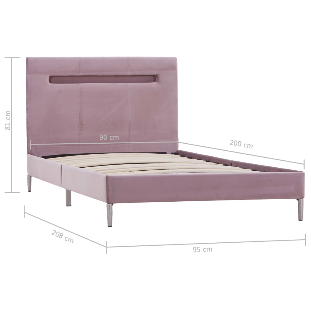 Bedframe met LED stof 180x200 cm