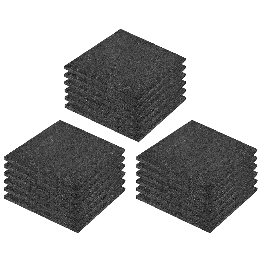 Valtegels 18 st 50x50x3 cm rubber