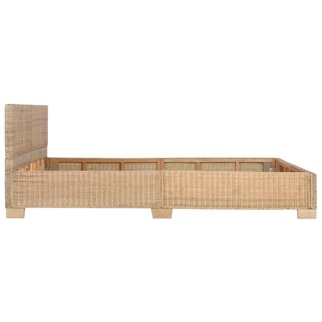 Bedframe handgeweven echt rattan 140x200 cm