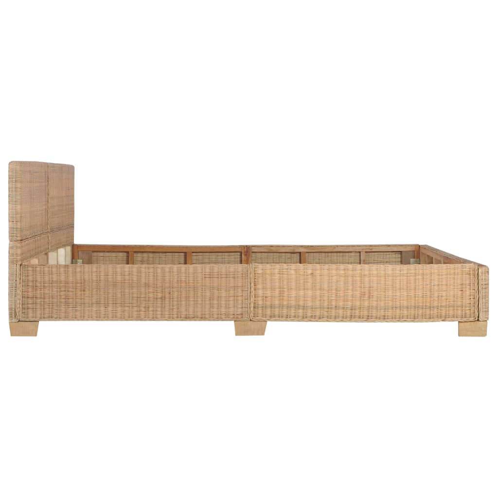 Bedframe handgeweven echt rattan 140x200 cm