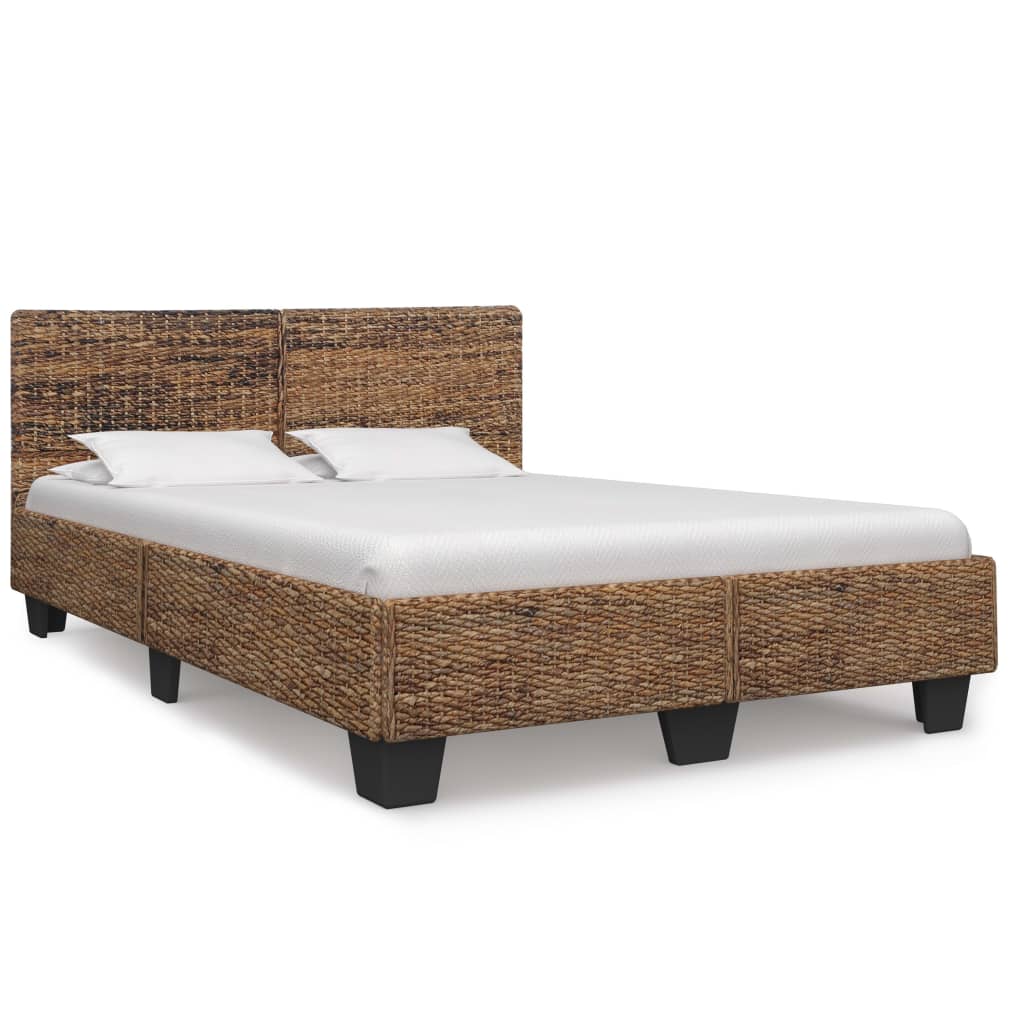 Bedframe handgeweven echt rattan 140x200 cm