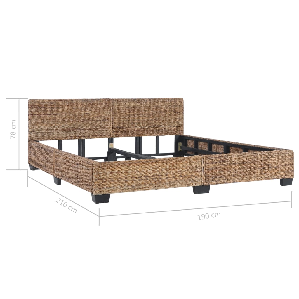 Bedframe natuurlijk rattan 180x200 cm