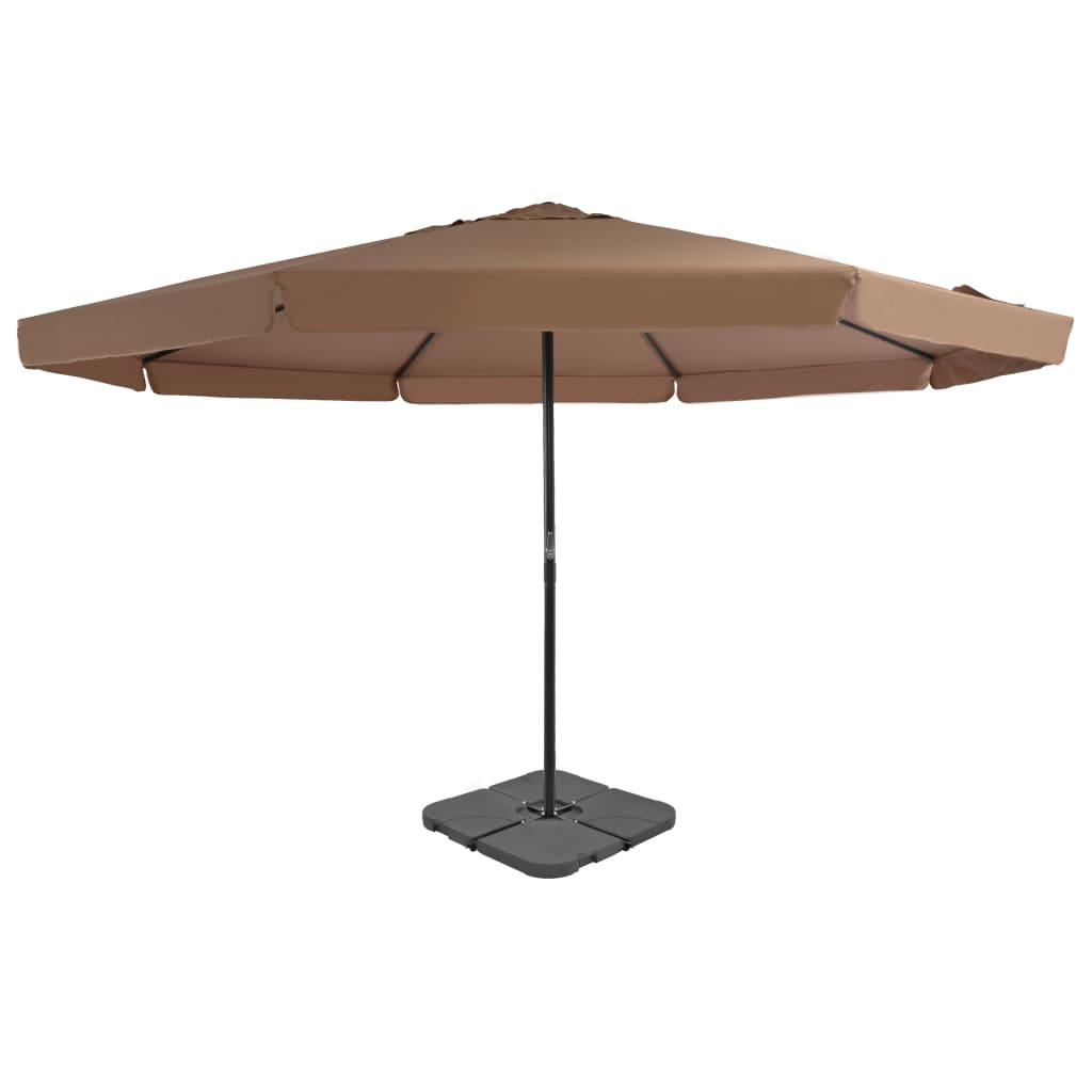 Parasol met draagbare voet antraciet