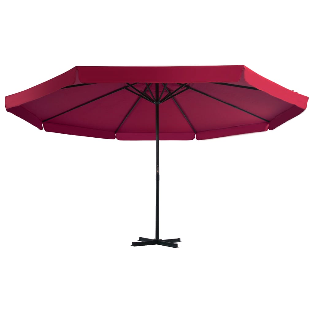 Parasol met draagbare voet antraciet