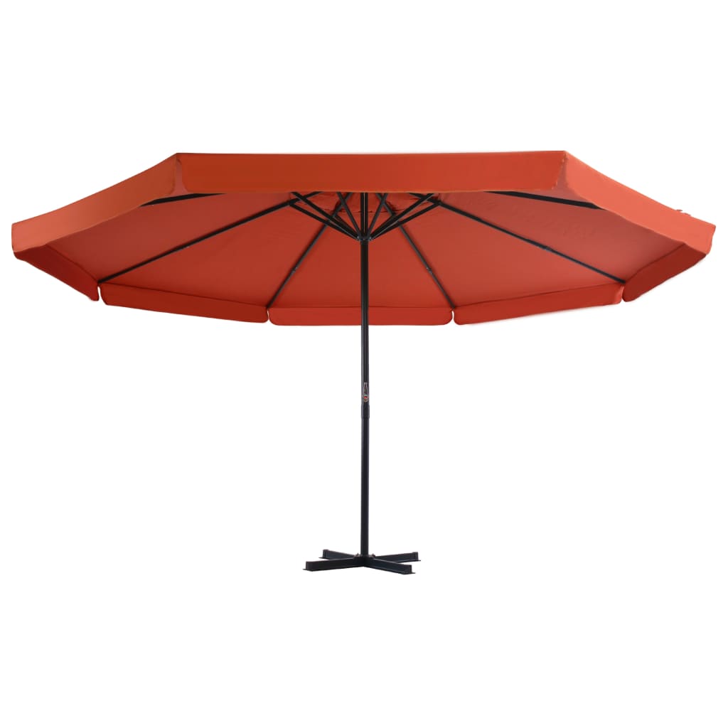 Parasol met draagbare voet antraciet