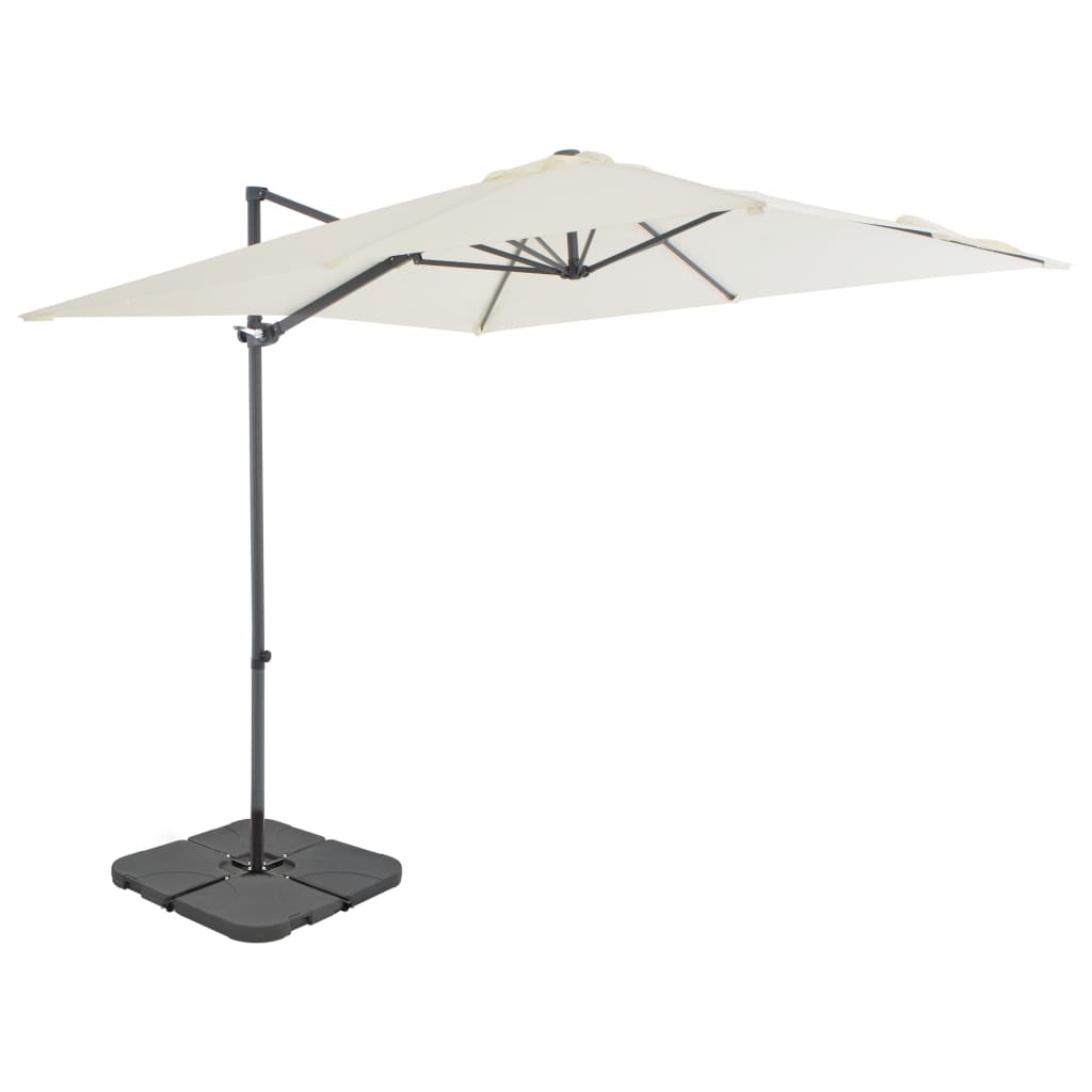 Parasol met draagbare voet