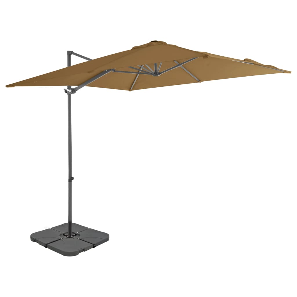 Parasol met draagbare voet